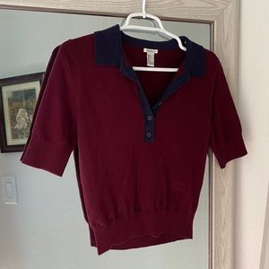 Sweater polo top